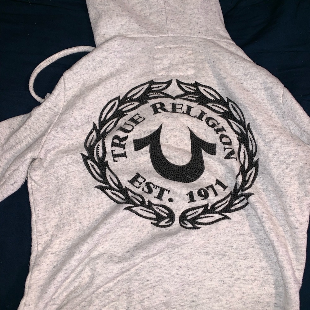 True religion zip up hoodie.